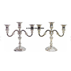 เชิงเทียนโลหะสำหรับตกแต่งเทศกาลทางศาสนาที่ทันสมัย2ชิ้น - Product Image 3