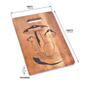 Planche à découper en bois d'acacia Bloc à découper de cuisine avec design gravé au laser Nouvelle planche à fromage et planche à charcutier pour ustensiles de cuisine - Product Image 4