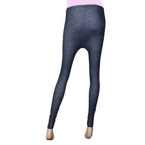 Collants en jean à lacets latéraux pour femmes - Bleu - Product Image 4
