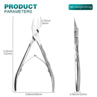 Nouveaux coupe-cuticules professionnels en acier inoxydable, durables, qualité pakistanaise, coupe-ongles, élimination des peaux mortes, personnalisation de la marque