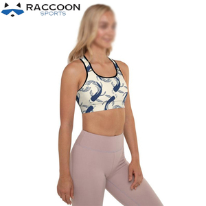 2022 Spring New Design Sublimation Print Waterproof Breathable Plus Size Sports <b>Bra</b> Women Workout Yoga by Raccoon Sports - Product Image 3
