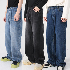 Baggy Jeans Denim Jeans Hombres Heavy Rips Moda Mens Jeans Denim - Product Image 4