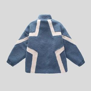 Veste polaire personnalisée pour hommes, manteau d'hiver zippé en Sherpa avec poches, couleur unie, vente en gros directe d'usine - Product Image 3