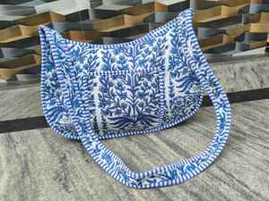 Handmade Quilted Women's Cross Body Vacuum Compressed Bohemian Style Eco-Friendly Adjustable Cotton <b>Storage</b> Bag - Product Image 2