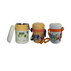 Portador de almuerzo de olla interior de acero inoxidable, duradero y prácticamente irrompible, fácil de llevar, forma atractiva única, precio al por mayor - Product Image 2