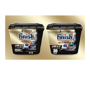 Cápsulas de detergente para lavavajillas Finish Ultimate Infinity Shine, 62 unidades quemadas para eliminar manchas, Venta barata - Product Image 3