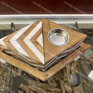 Gift Wood Mother of Pearl Inlay Mubkhar Bakhoor <b>Burner</b> Tray Box Set <b>Oud</b> <b>Burner</b> Dubai Muslim Censer Bone Inlay - Product Image 5