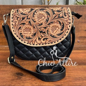 2025 bolso cruzado acolchado con entramado de diamantes de cuero mecanizado a mano de moda bolsos de hombro de diseñador de moda de cuero genuino de lujo - Product Image 1