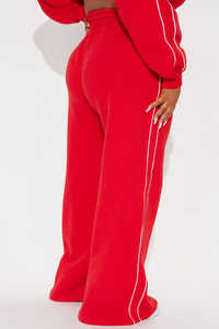 Nouveauté 2025 OEM Pantalon de survêtement pour femme, style streetwear, coupe large, devant plat, taille haute, taille élastique, en mélange de coton écologique, style vintage - Product Image 3