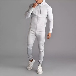 Vêtements de sport Gym Fitness Tech Survêtements d'entraînement en polaire Ensemble deux pièces pour hommes Logo personnalisé Survêtement de jogging pour hommes - Product Image 6