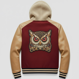 Chaqueta Varsity Personalizada con Bordado Chenille, Chaqueta Universitaria Vintage para Hombre, Chaqueta Letterman con Botones para Hombre - Product Image 2