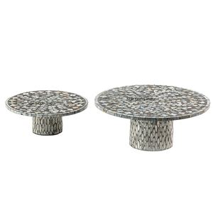 Soporte para pasteles de alta calidad, decoración de postre de mármol blanco chapado único para fiestas de boda, venta al por mayor, precio barato, venta al por mayor - Product Image 1