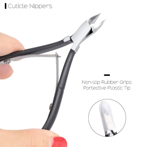 Sharp Blade Nail Cuticle Nipper Best Quality Manicure Tools Double Spring Stainless Steel Eco-Friendly Non-slip Rubber Grips - Product Image 3