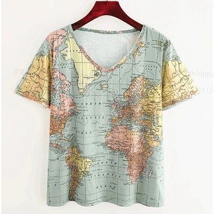 Camiseta con estampado 3D de flores de playa para mujer, camiseta de manga corta con gráfico de plantas coloridas, camisetas holgadas con cuello redondo para Calle de verano - Product Image 2