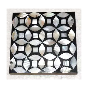 Dessous de verre d'agate indienne fait à la main carré en pierre naturelle avec motif de modèle poli dernier produit d'artisanat en pierre de décor d'hôtel à la maison - Product Image 4