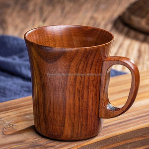 Mug de voyage en bois d'acacia durable et écologique Star World avec couvercle pour café, thé, bière et eau, garde les boissons chaudes/froides, style luxueux - Product Image 3