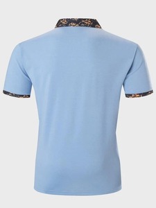 Polo de estilo de tendencia, manga corta, en blanco, antiarrugas, cómodo, transpirable, informal, para hombres, polos de Golf - Product Image 6