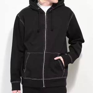 Sweat-shirts personnalisés unisexes 100% coton, impression numérique, fermeture éclair, épaules tombantes, coupe régulière, en molleton/éponge française, séchage rapide, respirants - Product Image 3