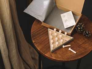 Timeless Peg Solitaire Game <b>Wooden</b> <b>Puzzle</b> Board Enhances Critical Thinking Strategy Skills And Mind Exercise <b>For</b> Players - Product Image 2