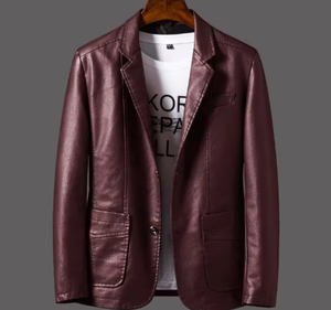 Vestes de sport en cuir PU sur mesure pour hommes de haute qualité en gros, hiver, taille plus, doublure en coton de marque personnalisée - Product Image 5