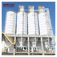 Silo de Acero para Almacenamiento de Cemento SRON, Silo Atornillado con Monitoreo PLC SIMENS, Fondo de Tolva, 1 Año de Garantía para la Industria de Procesamiento de Polvo