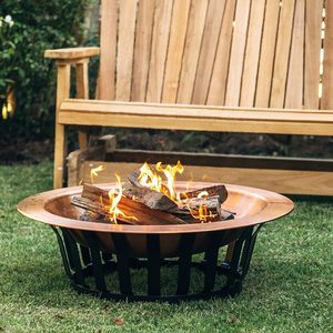Modern Copper <b>Fire</b> Pit <b>Portable</b> Built for Open Air Warmth Garden Atmosphere Leisure Time Use Bulk Price India - Product Image 1
