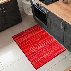 Tapis Chindi de meilleure qualité, tapis moderne en coton tressé, lavable, à poils plats, avec support en PVC, tapis d'épaisseur moyenne - Product Image 2