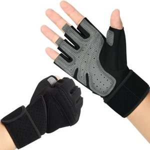 Gants de fitness professionnels, gants d'entraînement antidérapants avec paume rembourrée, gants d'entraînement avec protection du poignet - Product Image 1