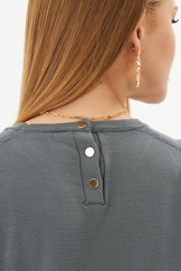 Old Money Pull à col rond pour femme Pull en tricot pour l'automne et l'hiver Motif respirant et décontracté décoré - Product Image 3