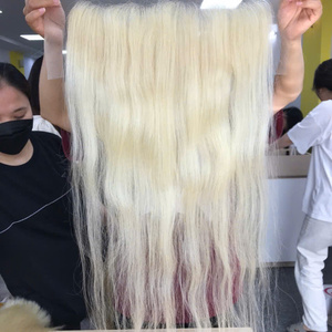 Cheveux naturels lisses de haute qualité, cheveux vietnamiens ondulés, cheveux vierges Remy naturels 1B, tissage professionnel de grande longueur, machine - Product Image 4