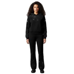 Ensemble de survêtement unisexe Solid International personnalisé, effet délavé à l'acide, en tissu léger et respirant, avec strass - Product Image 6