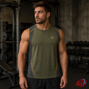 Camiseta sin mangas de malla para gimnasio para hombre, de primera calidad, para entrenamiento, del fabricante - Product Image 5