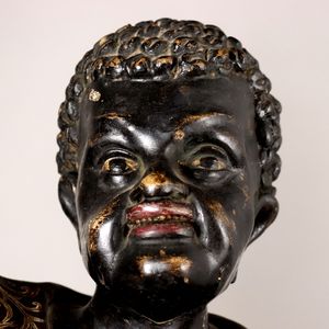 Lanterne e Portacandele in Legno Dipinto Antico del XIX Secolo Italiano - Product Image 3