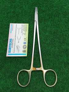 Porte-aiguille chirurgical en acier inoxydable Hegar, carbure de tungstène Senning, Bozemann et Mayo pour suture de précision - Product Image 2