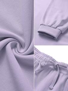 เสื้อสเวตเชิ้ตฮิปฮอปแบบสวมหัวโอเวอร์ไซส์ของผู้หญิงชุดสั้นพิมพ์ลายพัฟสำหรับฤดูใบไม้ร่วงพร้อมการตกแต่งลวดลายวินเทจ - Product Image 6