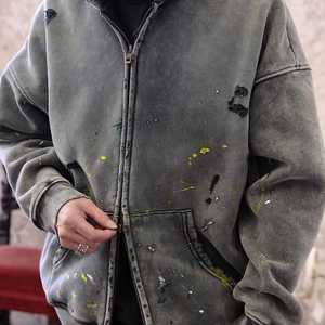 OEM 100% กำหนดเองมีฮู้ดเฮฟวี่เวทของผู้ชายผ้าฝ้าย20% ผ้าโพลีเอสเตอร์80% นุ่มสบาย - Product Image 5