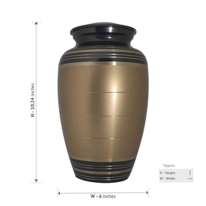 Urna funeraria para adultos de latón macizo moderna hecha a mano 100% de alta calidad para cremación, producto de alojamiento de Metal al por mayor para humanos - Product Image 4