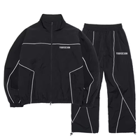 Nuevo Conjunto de Dos Piezas de Chaqueta y Pantalón Cortavientos de Invierno 2026, Personalizado con Logotipo OEM, Tejido de Poliéster/Algodón, Secado Rápido, Ropa Casual para Hombre