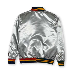 Chaqueta Bomber Reversible de Satén Raccoon Sports, Estilo Béisbol con Botones, Cuello Alto, Lona Impermeable, Resistente al Viento y Transpirable, Talla 6XL - Product Image 2