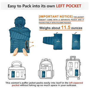 Custom Design <b>Winter</b> Puffer <b>Jackets</b> New Style <b>Long</b> Sleeve Best Quality Zipper-up Women's Ladies puffer <b>Jacket</b> - Product Image 2