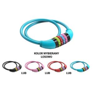 Cable de seguridad para bicicleta combinada BABY GERDA COMBO FLEX 650/8C-mezcla de colores - Product Image 1