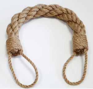 Door Animal <b>Stopper</b> - Industrial Holdbacks Door Stop Thick Rope - Braided Chunky Jute Rope - Nautical Decor - Product Image 2
