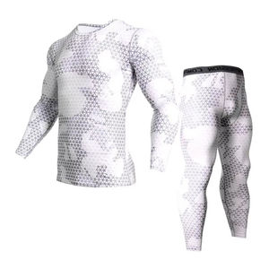 Haut de compression pour homme avec grip en silicone à la taille, logo personnalisé OEM, MMA BJJ, respirant, court, séchage rapide, ensemble de combat sportif de haute qualité - Product Image 2