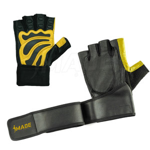 Guantes de Gimnasio de Cuero con Logotipo Personalizado, Venta Caliente, para Hombres, Culturismo, Fitness, Excelente Calidad, al por Mayor - Product Image 1