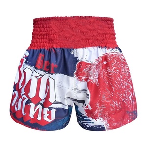 Venta superior Etiqueta privada Alta calidad Personalizado MMA Muai Thai Pantalones cortos Cintura elástica Sólido Casual Hombres y mujeres - Product Image 4