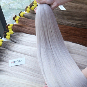 Precio de fábrica 10A grado 100% extensiones de cabello humano virgen vietnamita a granel 26 pulgadas colores claros rectos naturales Super Doble - Product Image 1