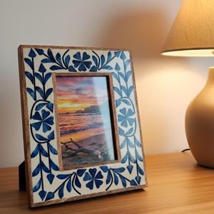 Wholesale Premium Bone Inlay Rectangular Vertical for Lightweight Handmade Decorative Photo <b>Frame</b> for Living Room Bedroom Hotel - Product Image 4