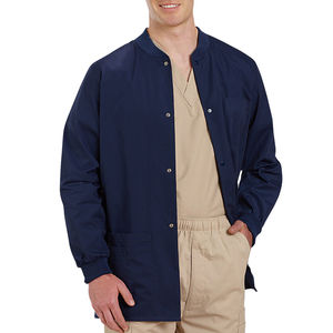 Veste de travail pour hommes, uniforme d'hôpital haut de gamme, manches longues, tissu lisse, vêtements professionnels de santé, fournisseur OEM ODM - Product Image 3