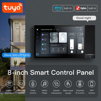Panel de Control Central Táctil Inteligente Tuya de 8 Pulgadas con Alexa Integrada, Reproductor de Música de Fondo, Zigbee Gateway PST-TAP08