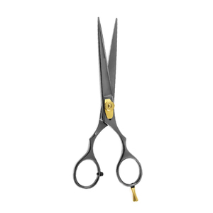 Tijeras profesionales de corte de pelo personalizadas de 6 pulgadas, salones, punta de hoja afilada de acero inoxidable, tijeras de belleza, mango recubierto de Color - Product Image 3